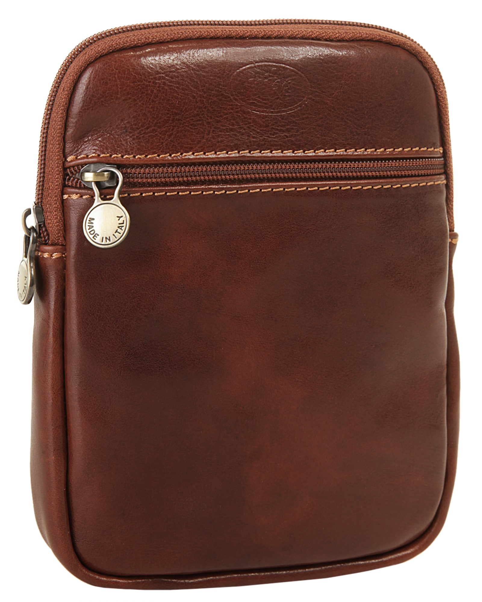 Piké Umhängetasche echt Leder, Made in Italy
