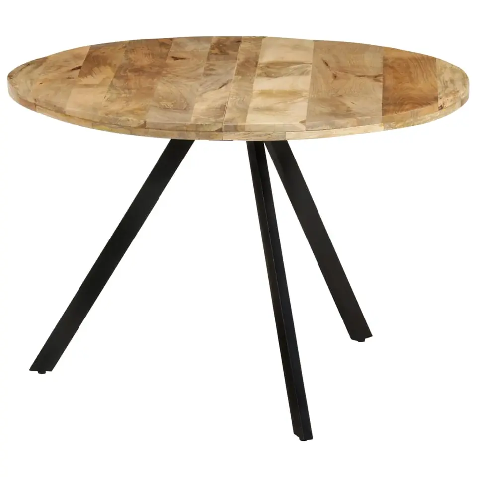 vidaXL - Eettafel - Bruin - Hout - Ø 110 x 75 cm