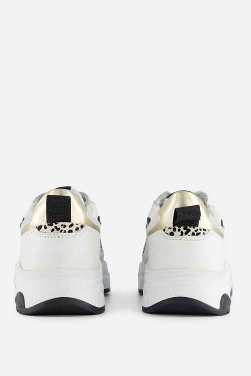 PS Poelman Sneakers wit Leer