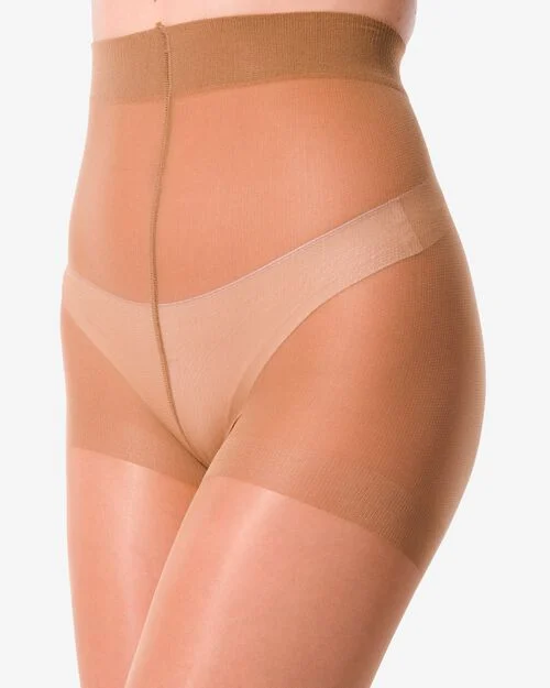 2 collants brillants 15 deniers naturel
