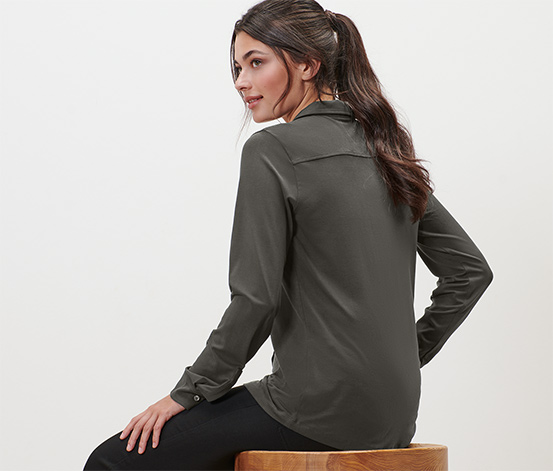 Blusenshirt mit Knopfleiste