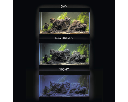 Aquael UltraScape 90 aquarium met LED-verlichting, ca. 243 liter, Opti-Glass, wit glas, zonder kast (boskleur)