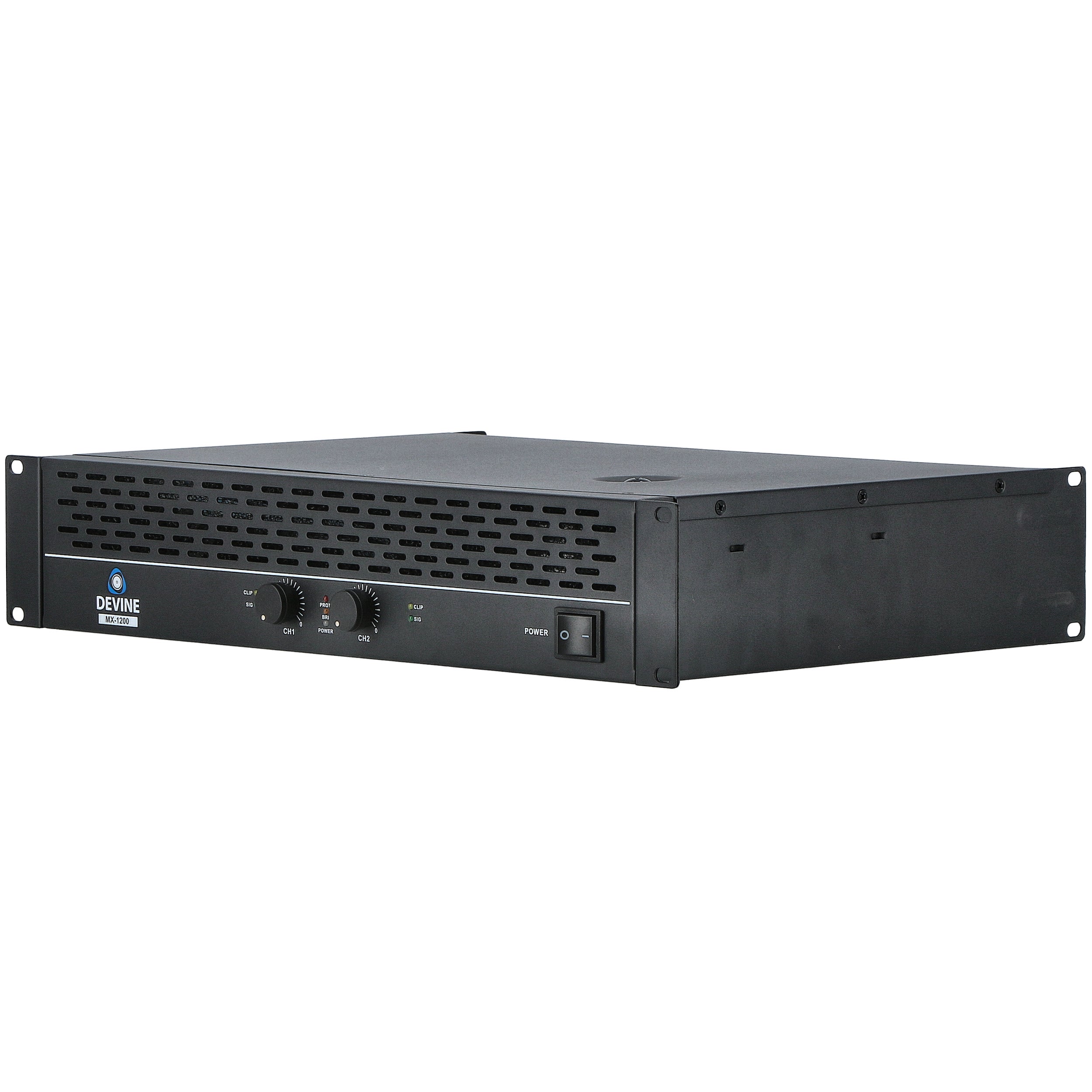 Devine MX-1200 2-kanaals PA-eindversterker 2x 600W @ 8 Ohm