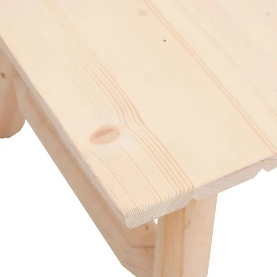 vidaXL - Salontafel - Naturel - Massief vurenhout - 90x50x41 cm