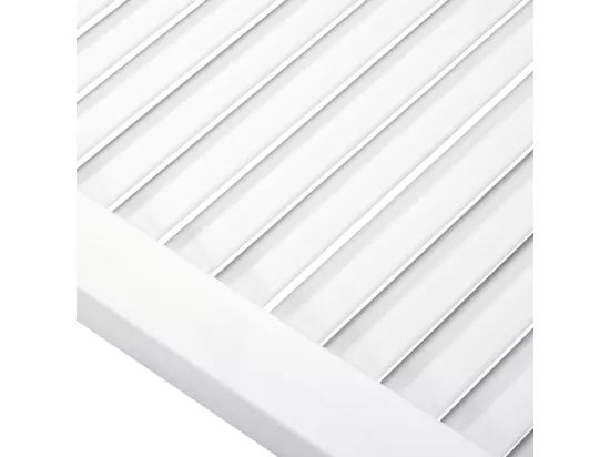 Portes d'armoire à persiennes 2 pcs blanc 69x49,4 cm pin massif
