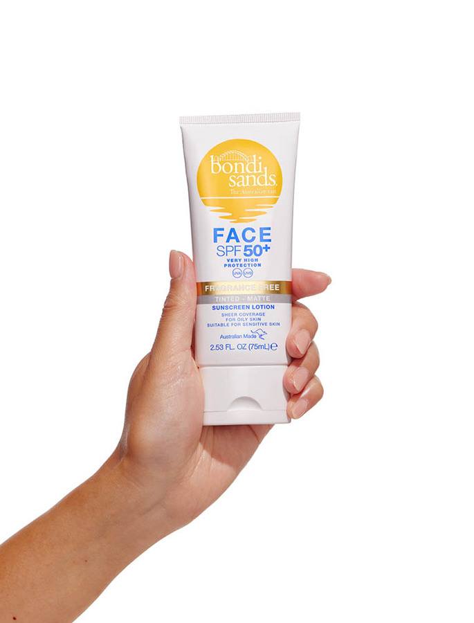 Bondi Sands Fragrance Free Matte Tinted Face Lotion SPF50+ 75ml