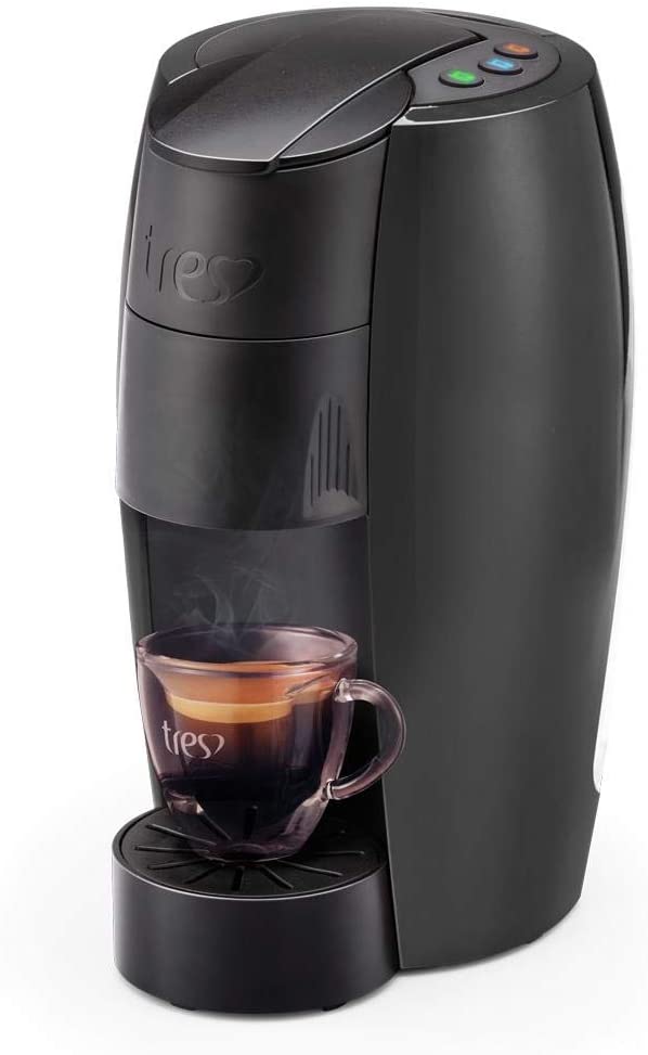 Cafeteira Espresso, Lov, 110V, Preta Brilhante, Tr&ecirc;s Cora&ccedil;&otilde;es