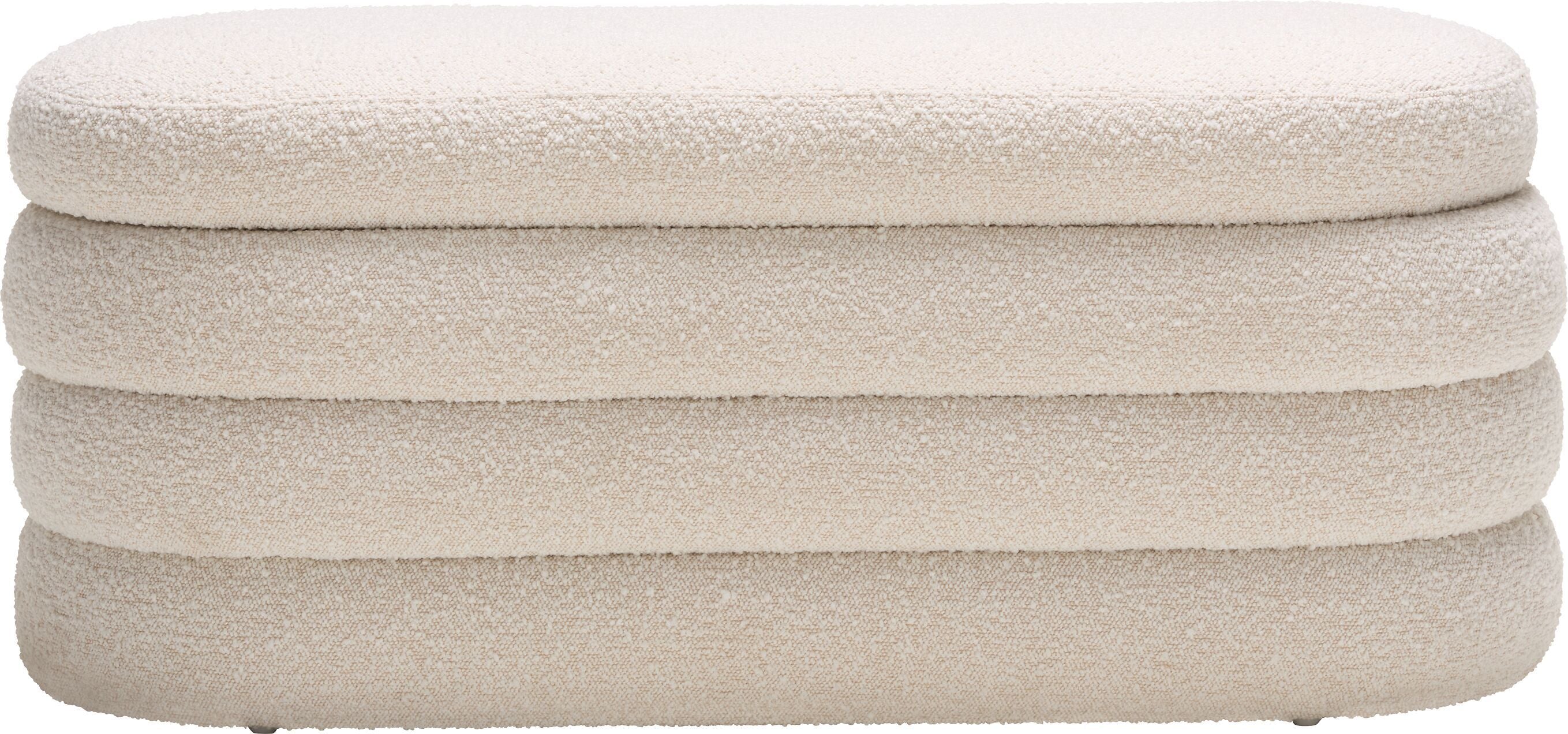LIYA Polsterbank - Creme / B: 111.5 cm x T: 46.0 cm x H: 47.0 cm