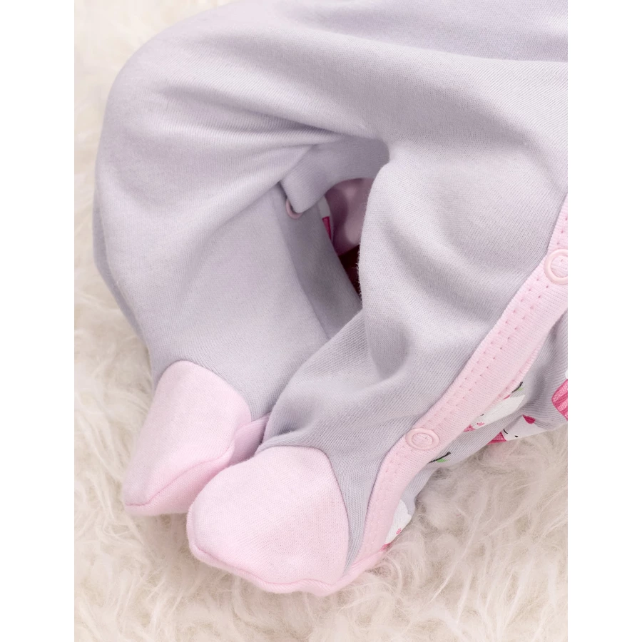 Baby Sweets Schlafanzug Little Cupcake grau rosa
