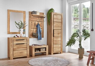 Wandspiegel Juria 100 x 80 cm Eiche massiv