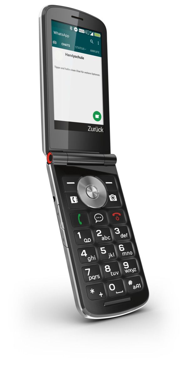 emporia TOUCHsmart.2 Seniorentelefon Klappfunktion schwarz 4G 3,25 Zoll 8 GB 8MP
