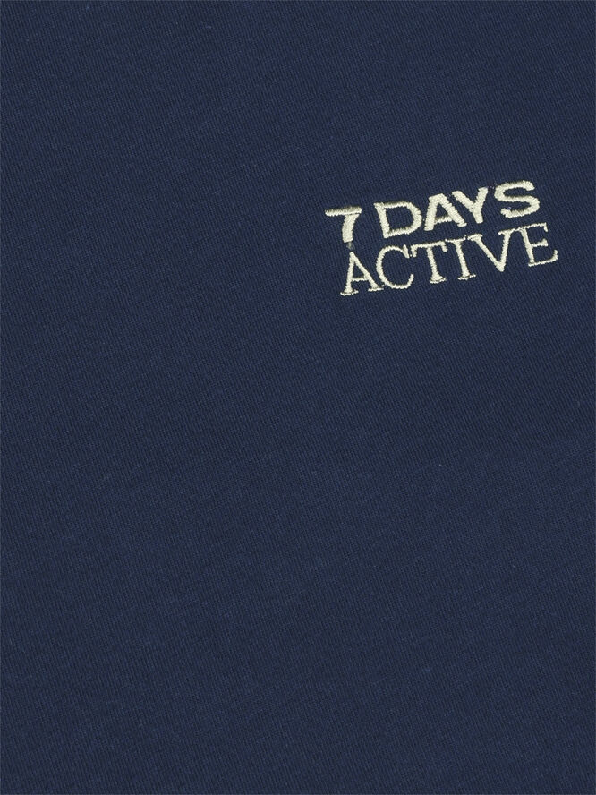 7 Days Active Organic Fitted Tee 333 pageant blue