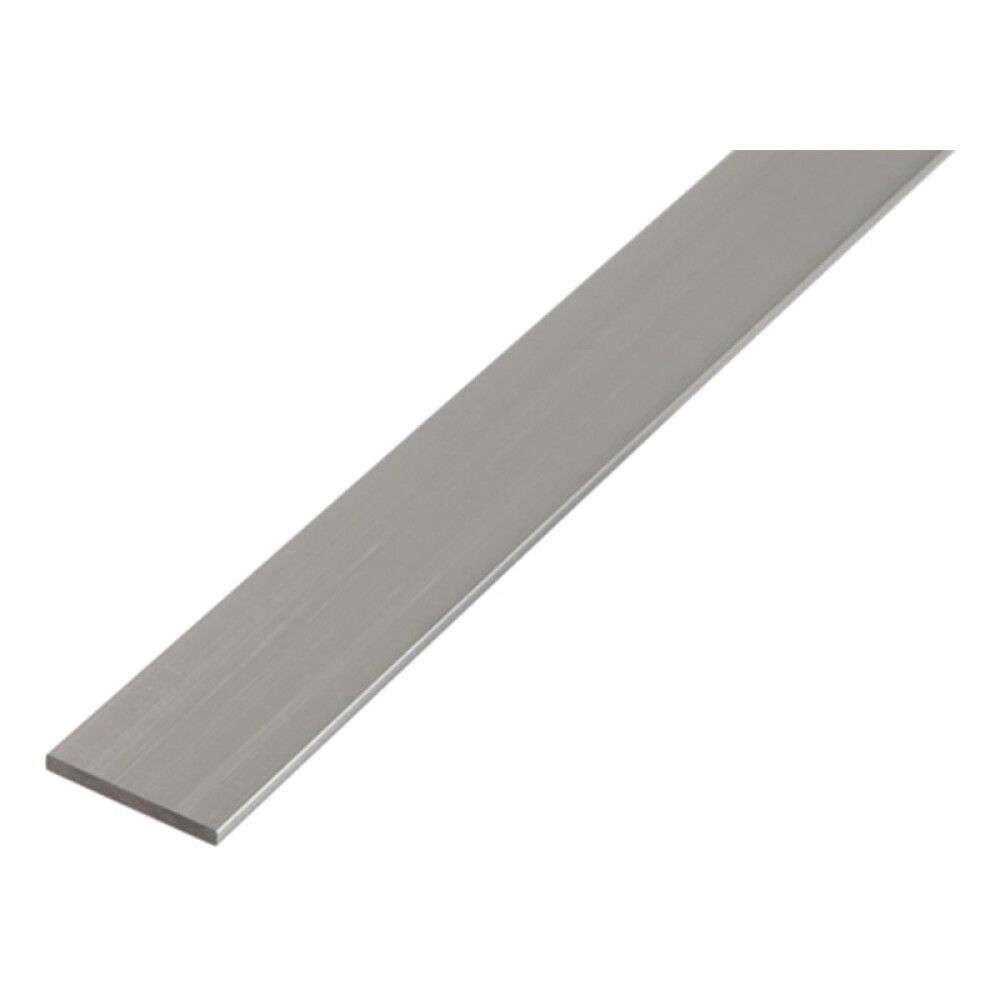 FLATTJERN GAH ALBERTS ALUMINIUM SØLV 15X2MM 2M