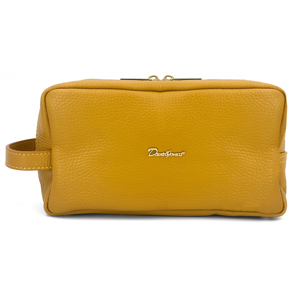 David Jones Trousse de toilette en cuir de vachette David Jones