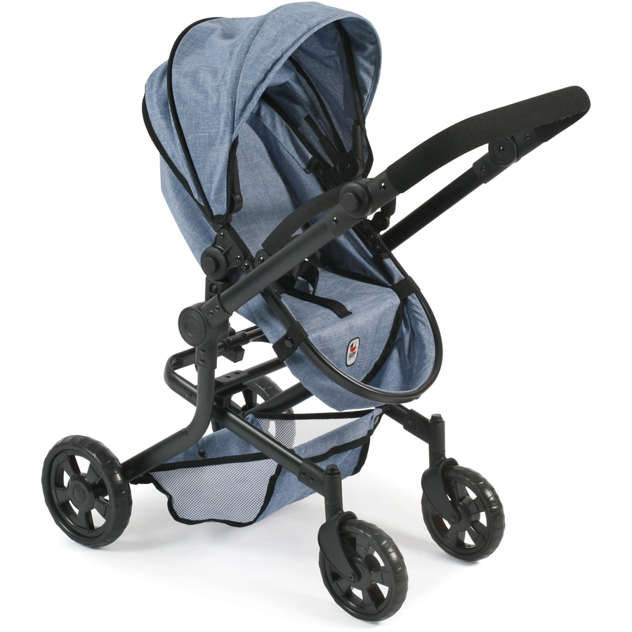 BAYER CHIC 2000 Kombi-Puppenwagen MIKA Jeans blue