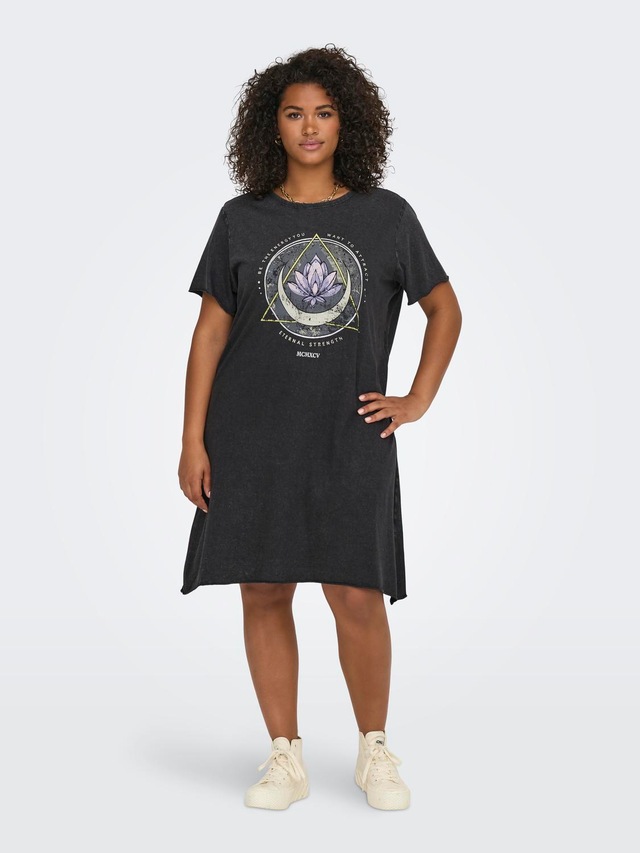 ONLY CARMAKOMA Shirtkleid »CARLUCY LIFE SS T-SHIRT DRESS JRS NOOS« Sommerkleid