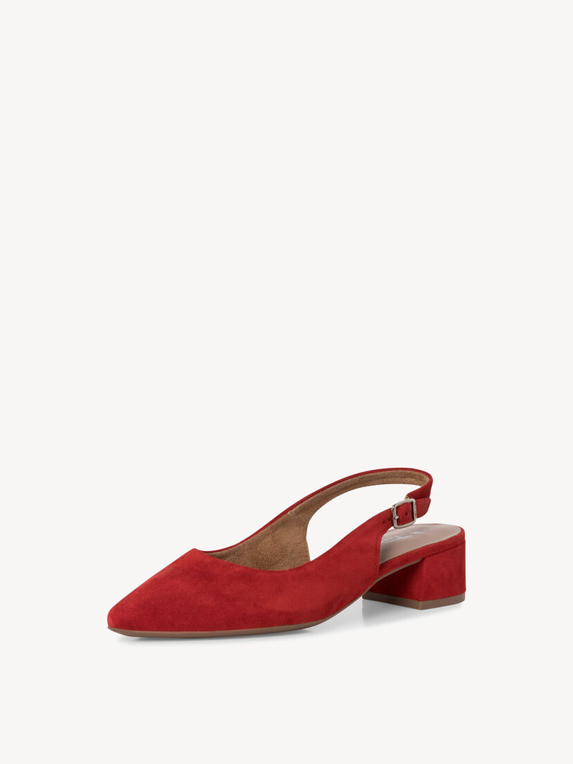 Leren Slingpumps - rood