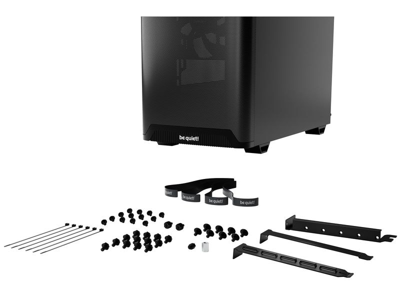 be quiet! PC-Gehäuse Pure Base 501 Airflow Window Schwarz Vielseitiges ATX-Gehäuse mit Seitenfenster