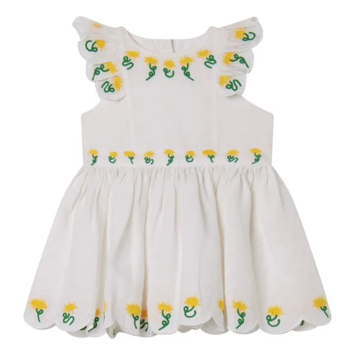 Stella McCartney Kids Robe Fleur Baby | Blanc