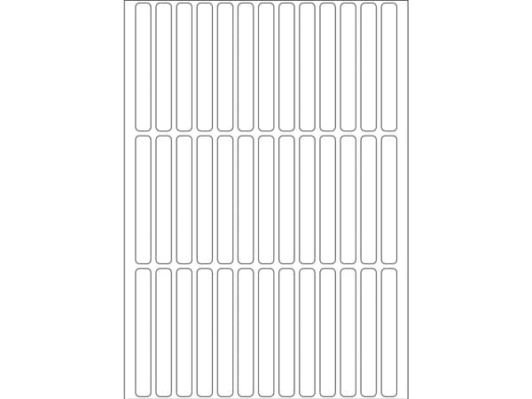 HERMA - Papir - permanent klæbemiddel - hvit - 6 x 50 mm 1248 etikett(r) (32 ark x 39) etiketter