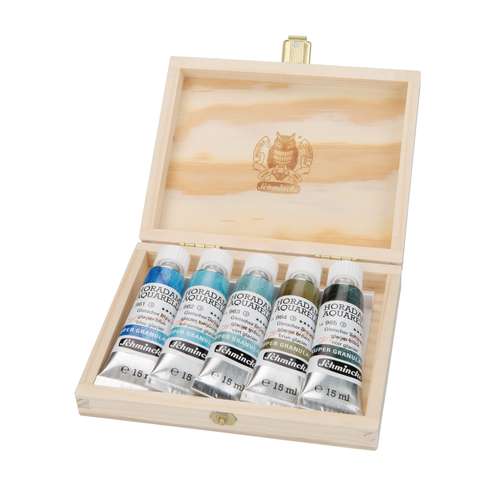 Schmincke HORADAM® AQUARELL SUPER GRANULATION-Sets, 5 x 15 ml