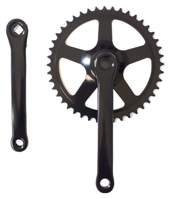 PEDALIER 44 d MANIVELLE   PLATEAU ACIER 170 NOIR.