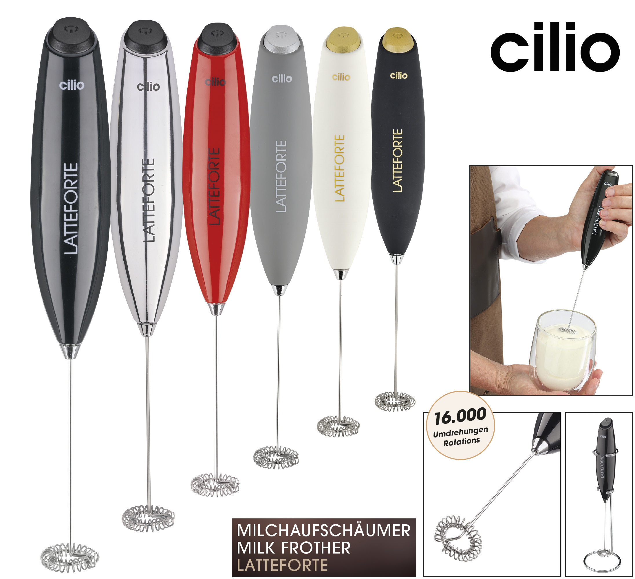 Milchaufschäumer cilio LATTEFORTE