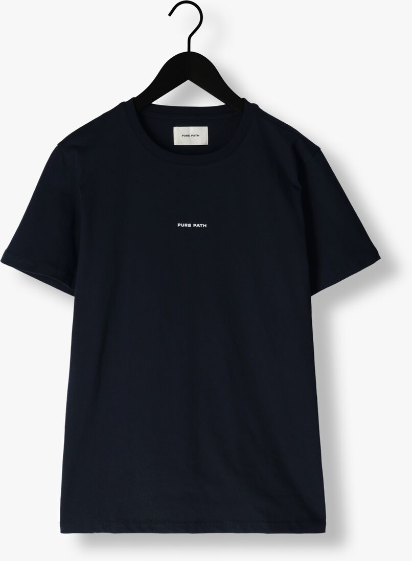 PURE PATH donkerblauwe pure path t-shirt pure logo t-shirt
