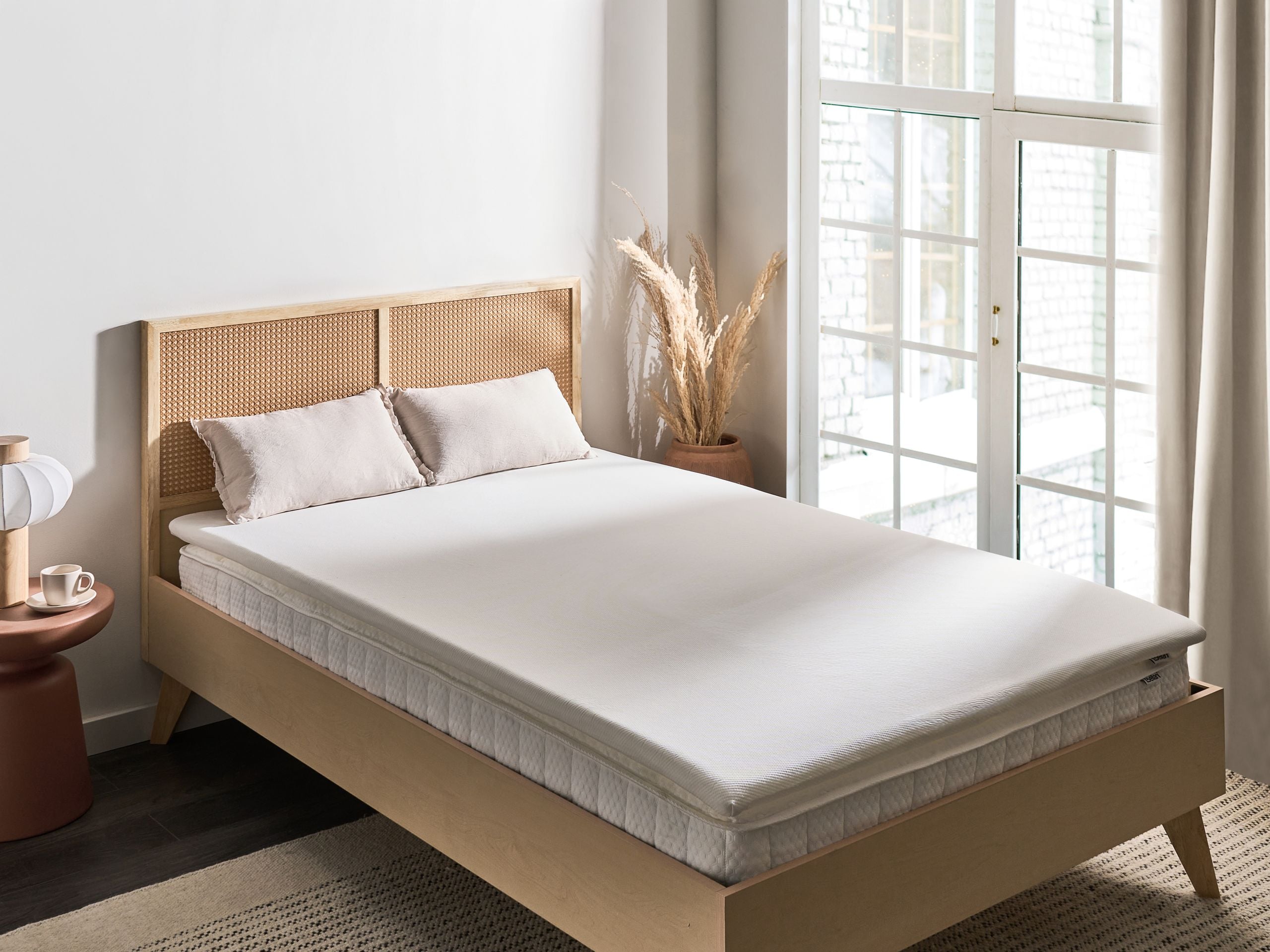 Beliani - GRACIOUS - Matrastopper - Wit - 120 x 200 cm - Latex