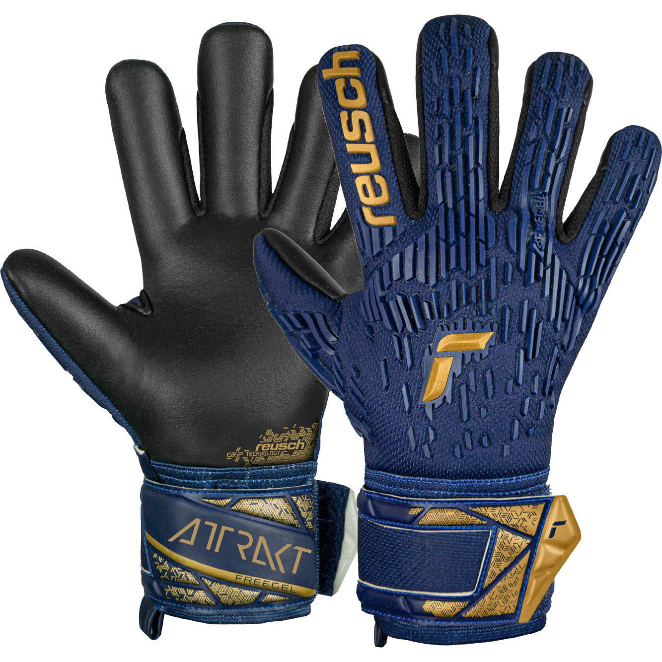 Reusch Attrakt Freegel™ Silver Junior Torwarthandschuhe Kinder premium blue