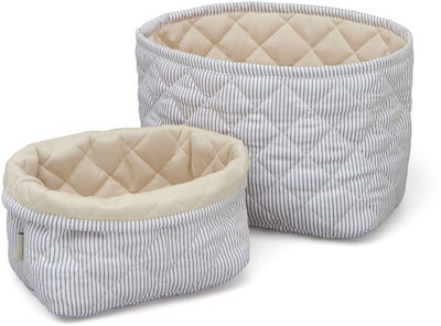Cam Cam Copenhagen Quilted Oppbevaringskurver 2-Pack, Blue Praline