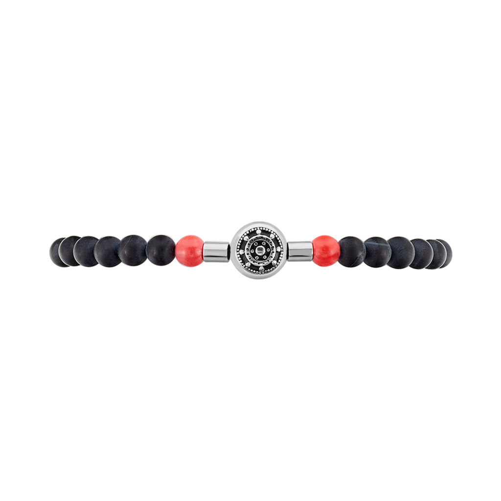 Bracelet Lysane Acier Blanc Pierre De Synthese Et Olivine