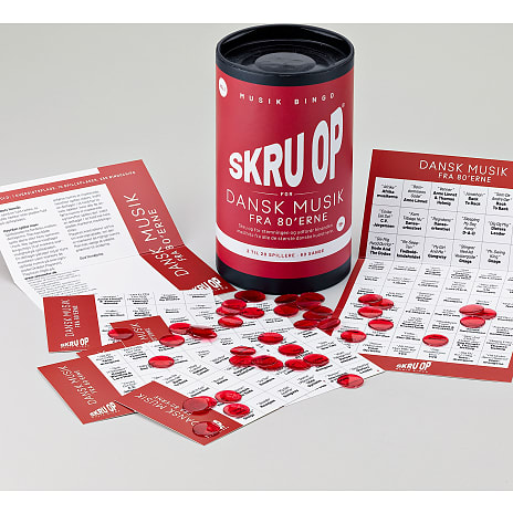 Skru op for dansk musik fra 80'erne musikbingo