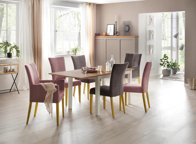 Home affaire Esstisch »Samba« Breite 120 cm, mit ausklappbarer Tischplatte