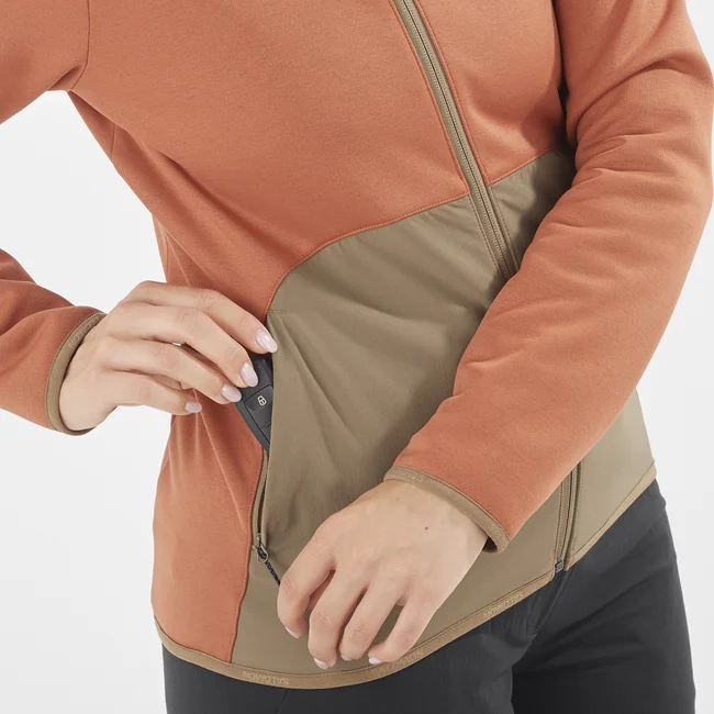 ESSENTIAL WARM  Midlayer-Jacke mit durchgehendem Reißverschluss Damen