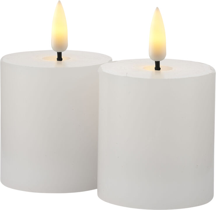 Sirius Sille Genopladelig 2 stk sæt White