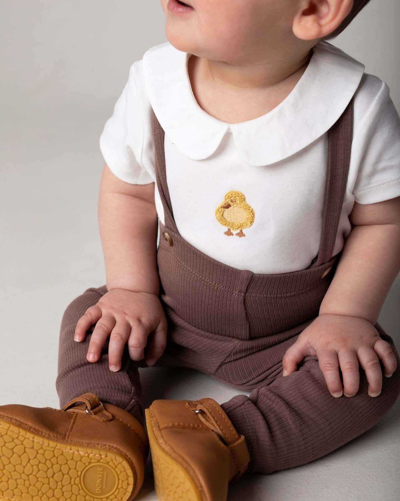 Baby Kurzarmbody Scott Duckling Off White