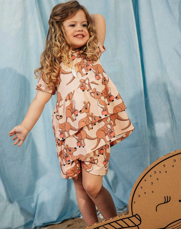 Tunikashirt KÄNGURU in rosa