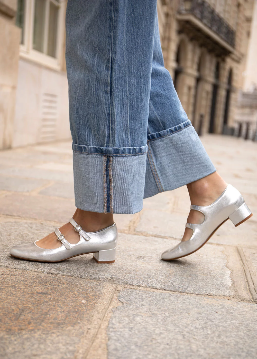 BABIES WAKEFIELD CUIR ARGENT