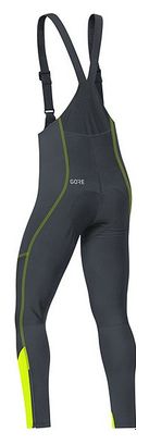 Cuissard à Bretelles GORE C3 GORE WINDSTOPPER Noir/Jaune Fluo