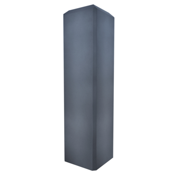 Betonpoer met plaat antraciet 15 x 15 x 58 cm