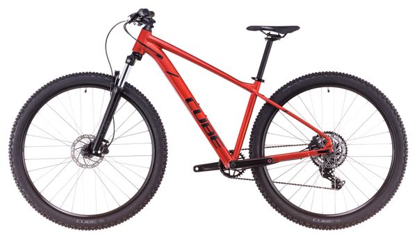 VTT Semi-Rigide Cube Aim Pro Shimano Cues 9V 27.5'' Rouge Orange Fire 2025