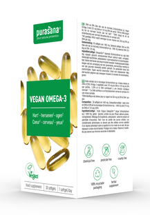 Purasana Vegan Omega-3 Algenolie Softgels 30SG