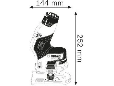 Bosch AKKUKANTFRÆSER GKF 12V-8 2X3AH L-BOXX