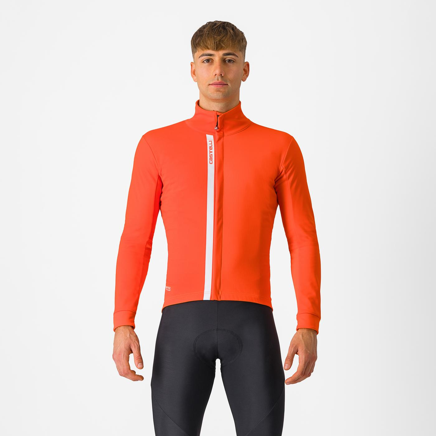 Castelli Entrata cykeljakke orange/sølv herre