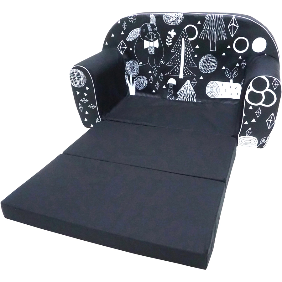 knorr toys® Kindersofa Rabbit schwarz