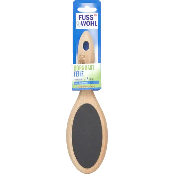 Hornhautfeile aus Holz