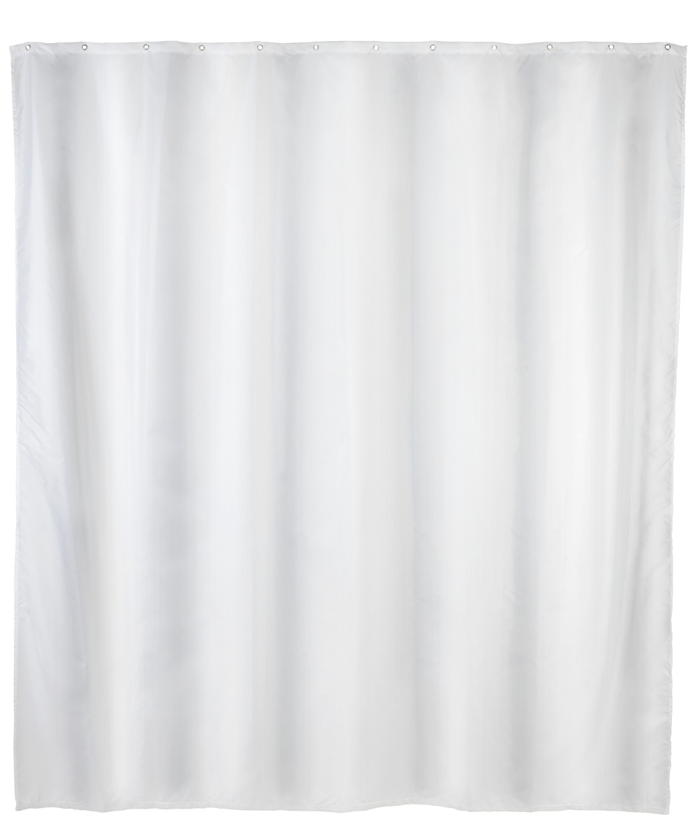 Wenko anti-schimmel douchegordijn 120x200cm polyester uni wit inclusief ringen