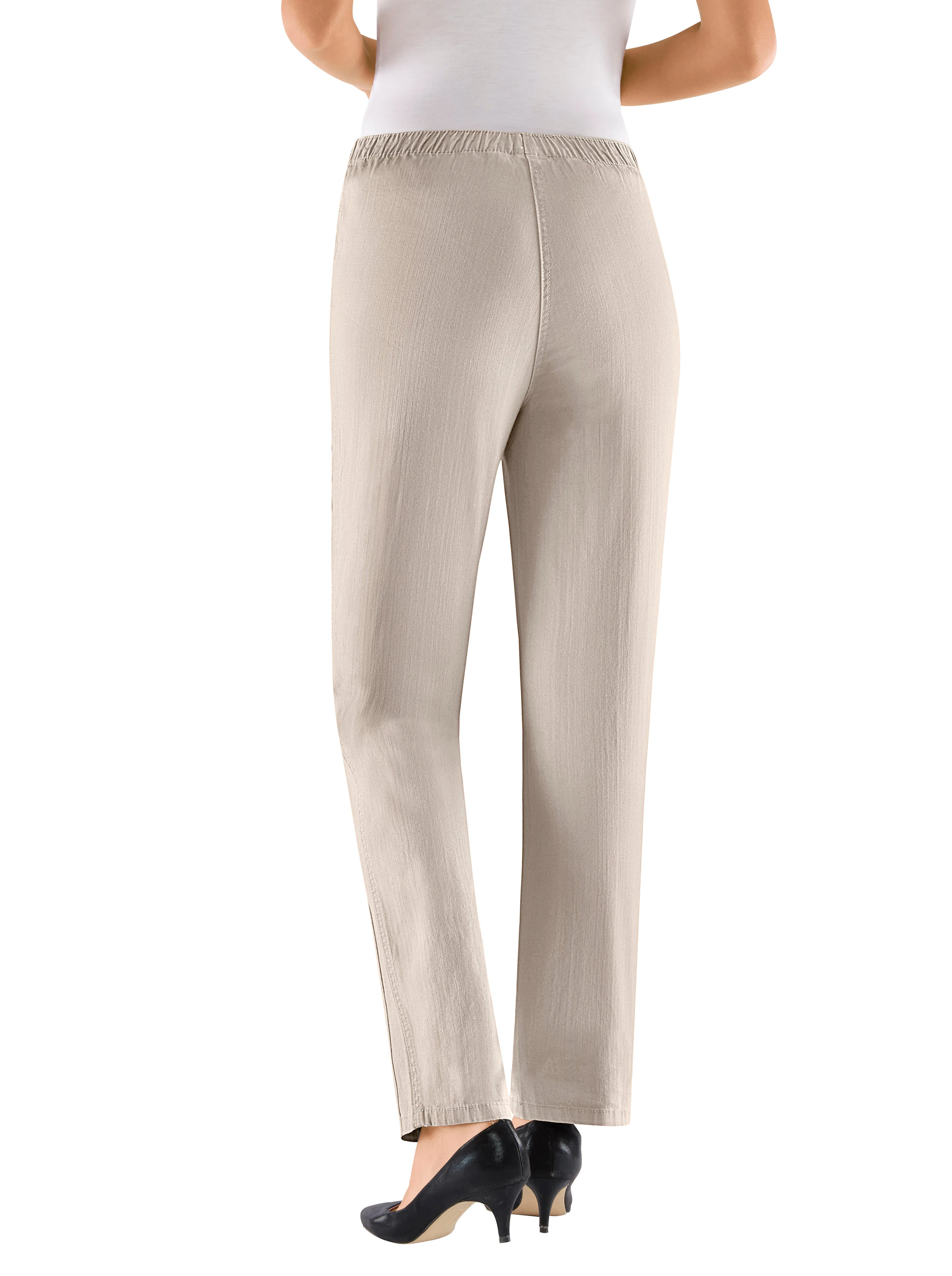 Schlupfjeans in stein