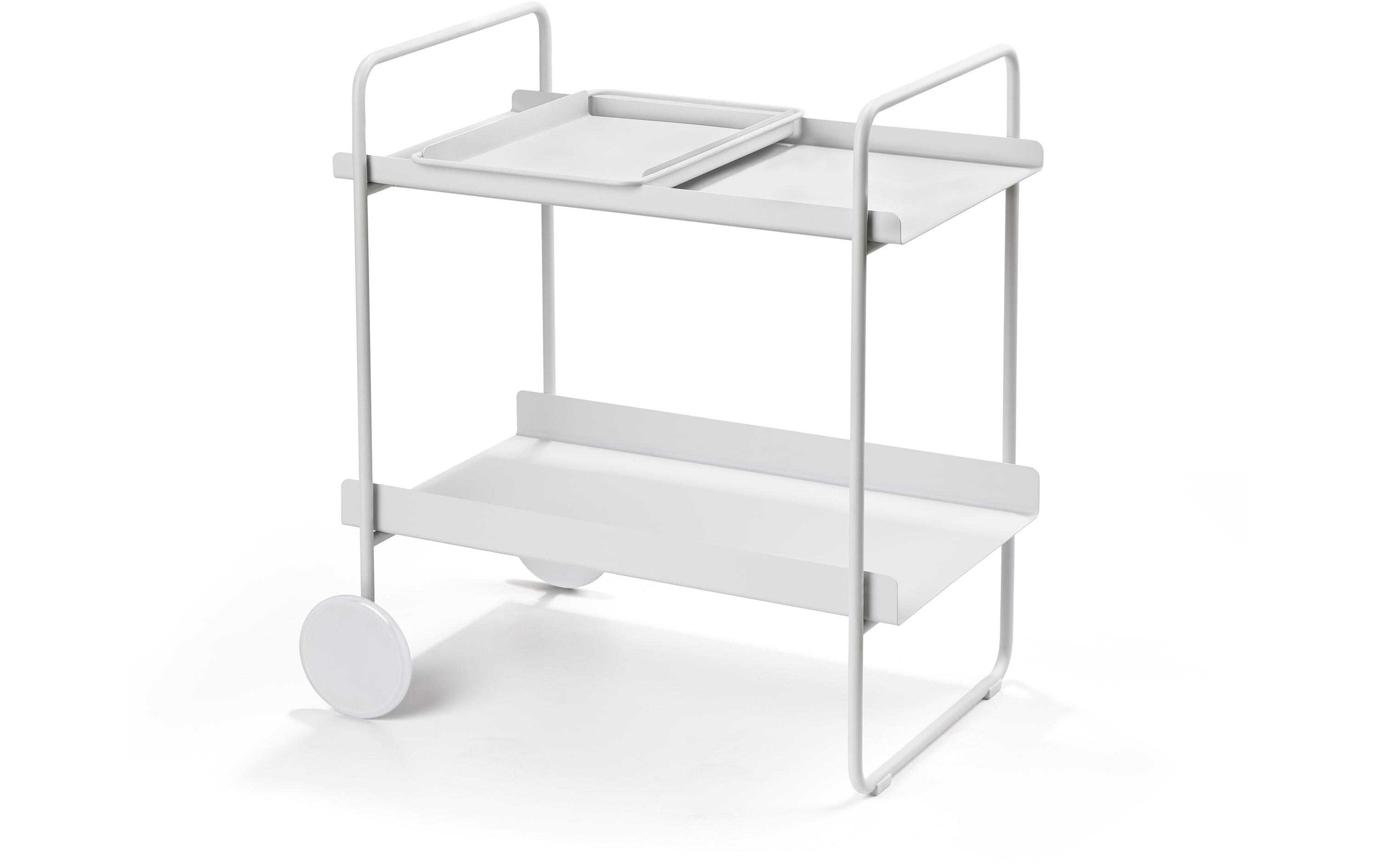 Servierwagen A-Collection Hellgrau<br>Cocktail-Trolley mit Rollen